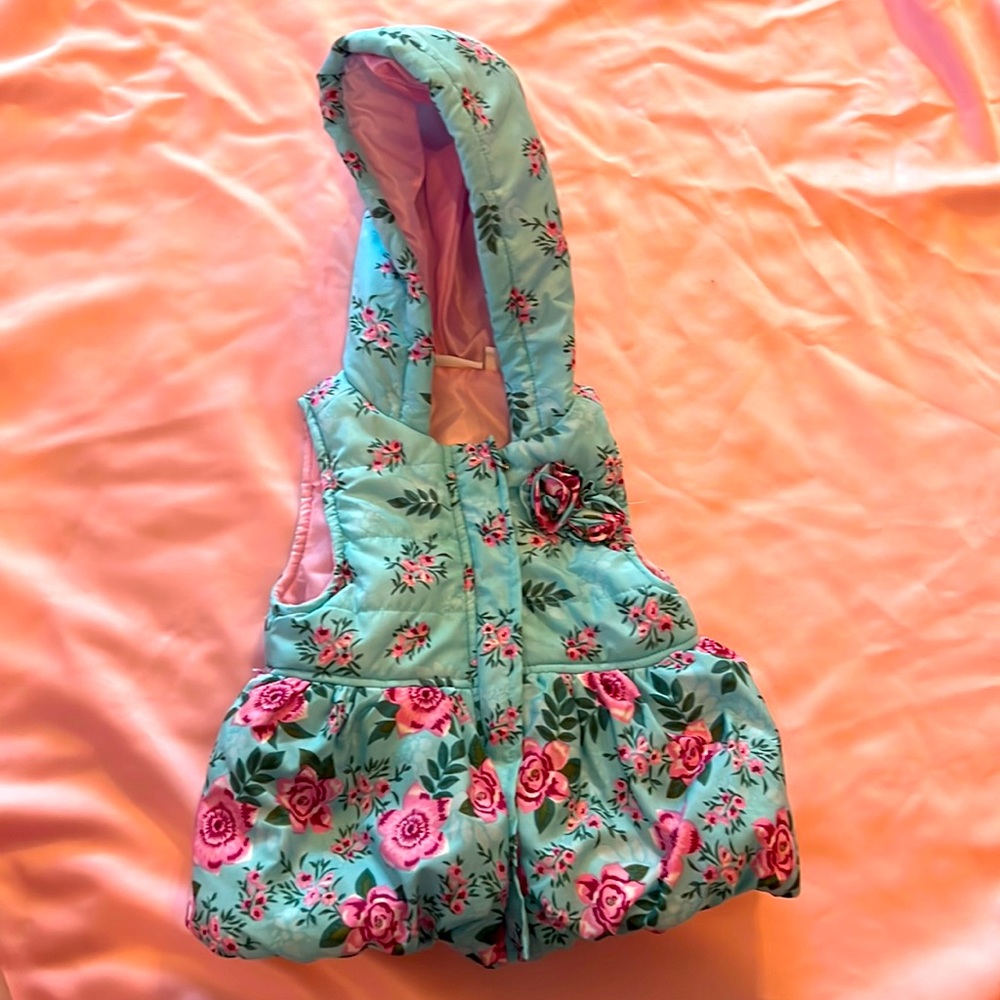 Kids headquarters floral vest 18 months